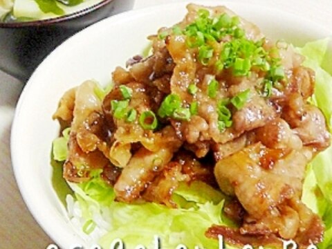 簡単!豚バラ丼♪